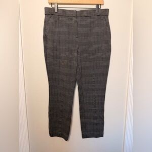 Banana Republic Black & Gray Plaid Women's Dress Pants - Size 10